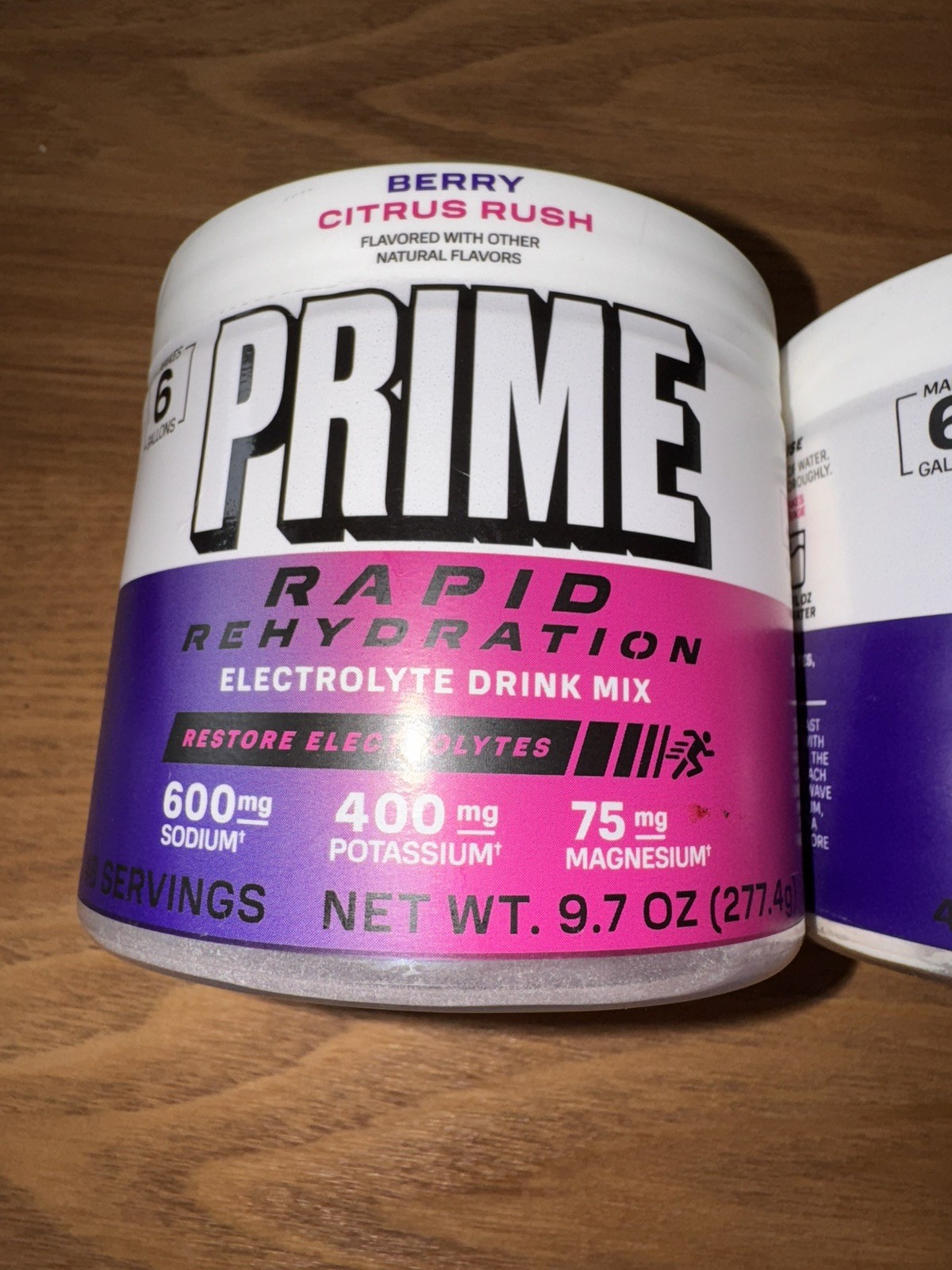 Prime Hydration Rapid Rehydration, Electrolyte Drink Mix Berry Citrus Rush 9.7oz