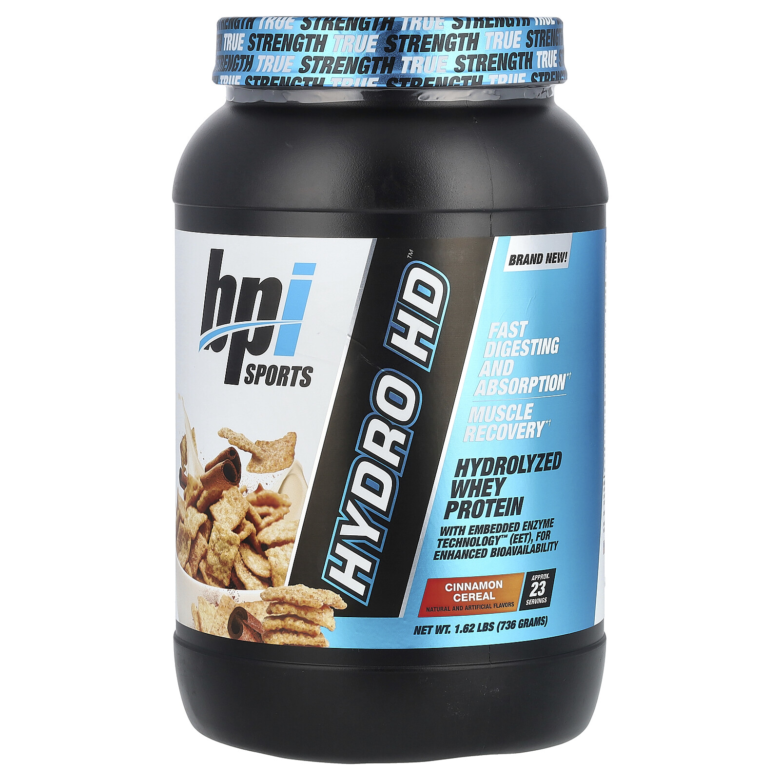 Hydro HD™, Hydrolyzed Whey Protein, Cinnamon Cereal, 1.62 lbs (736 g)