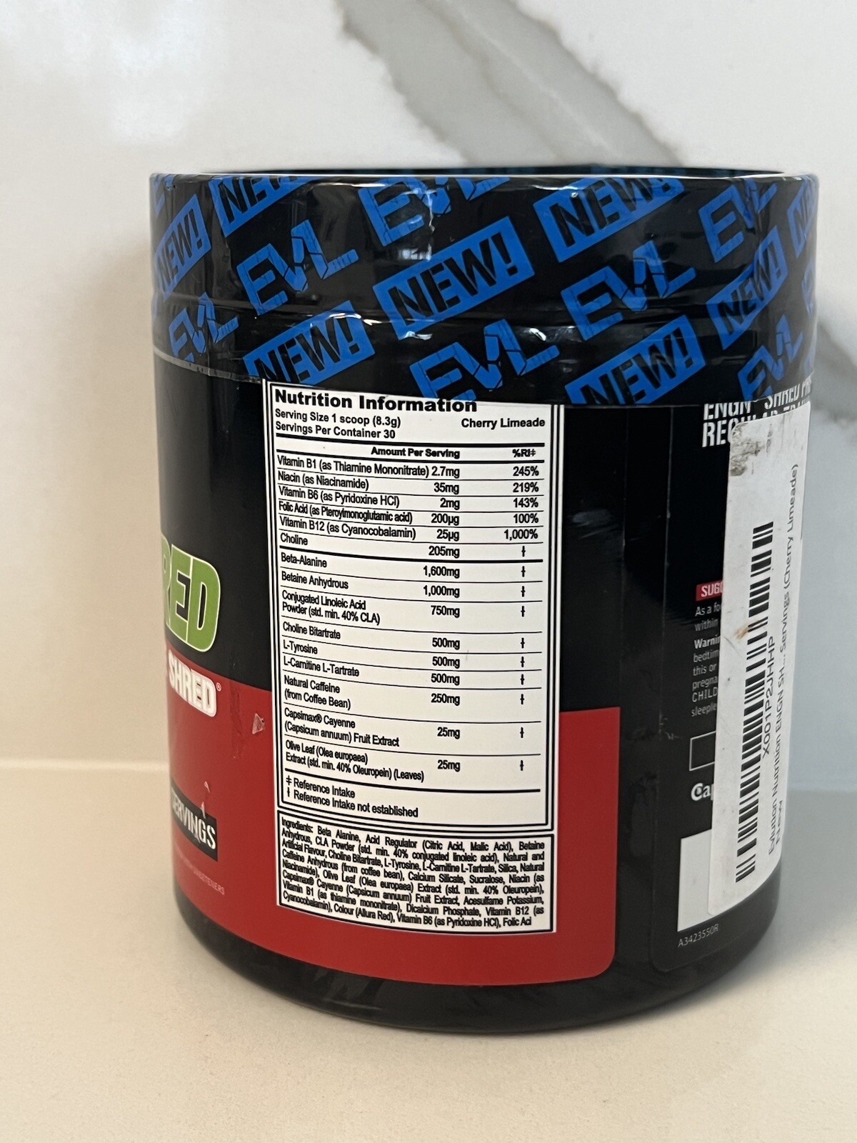 EVLution Nutrition ENGN Shred Preworkout Cherry Limeade 30 Servings Gym EXP 2025