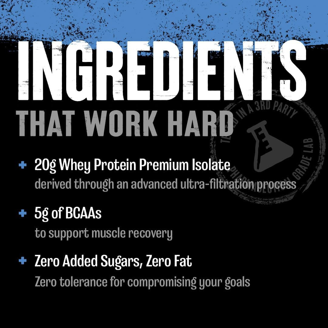 Clear Whey Isolate Protein Powder – Easy to Digest and Mix, 5G BCAA, Deliciously