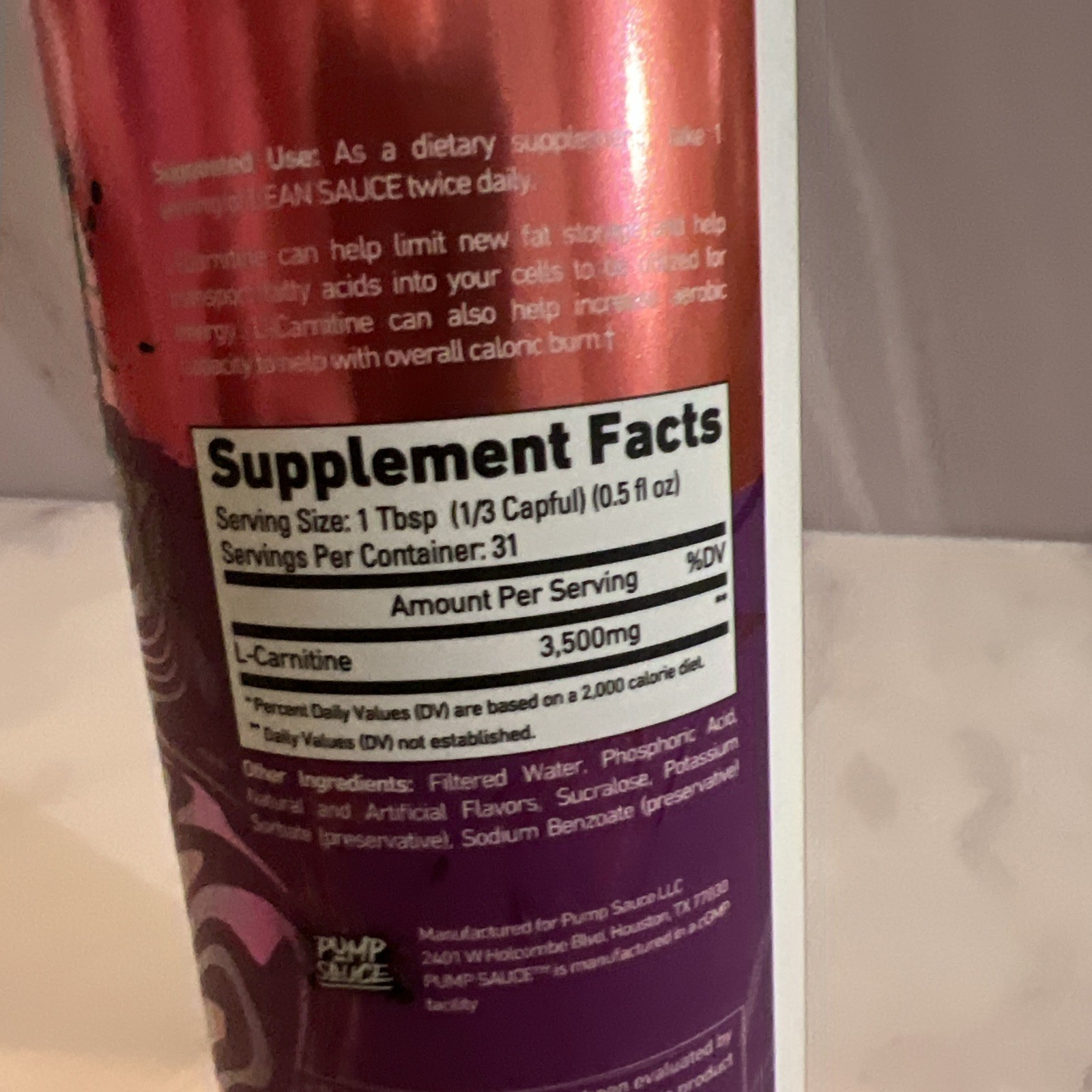 Lean Sauce L-Carntine Flavor: Gummy Sharks 15.5 Fl Oz