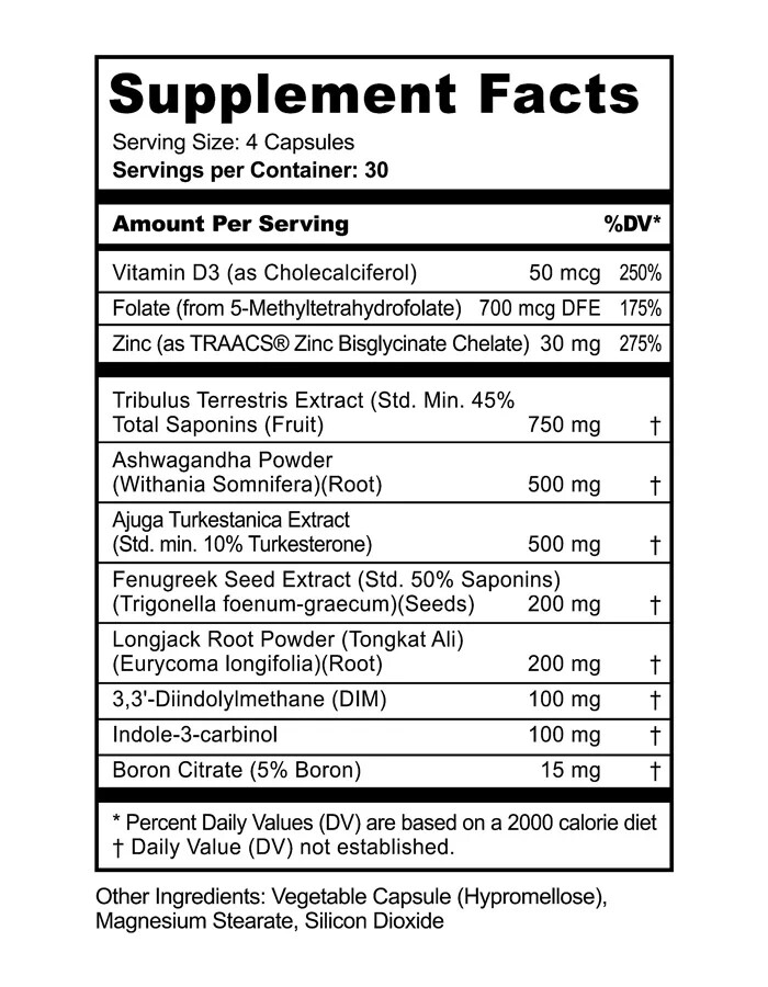 Panda Supps TEST Testosterone Booster, Build Muscle, Increase Endurance FREESHIP