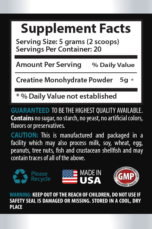 Muscle builder – CREATINE 100G – creatine drink – 1 Bottle (Powder)