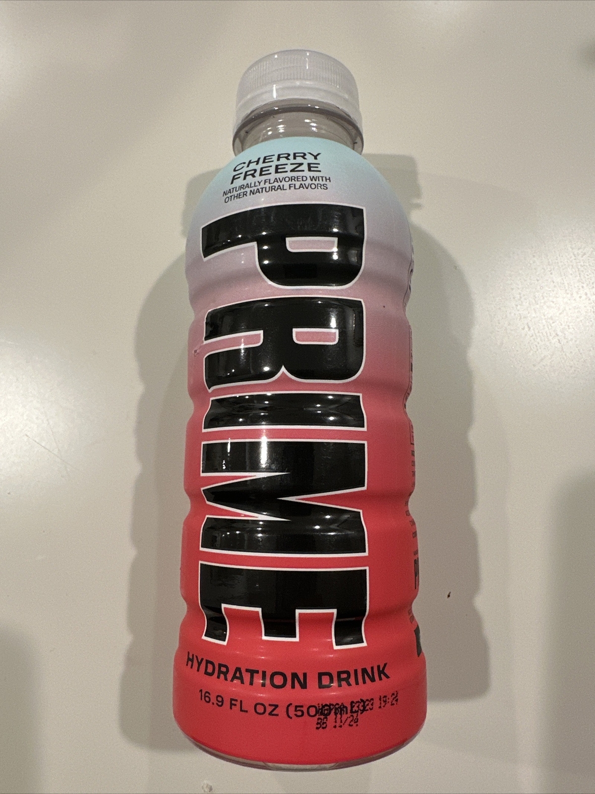 Cherry Freeze Flavor Prime Hydration Drink Color Changing 16.9oz/500ml Bottle