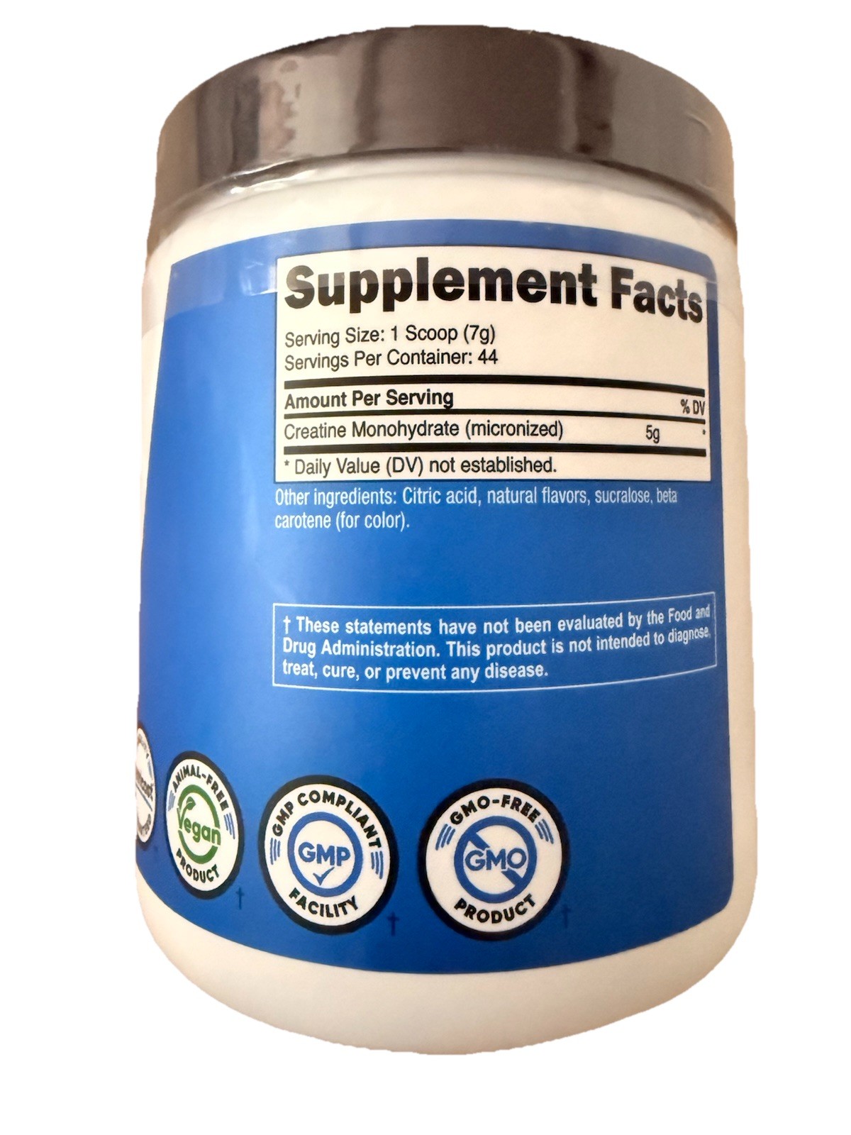 Nutricost Creatine Monohydrate Powder 300 g – Mandarin Orange – EXP 10/2027