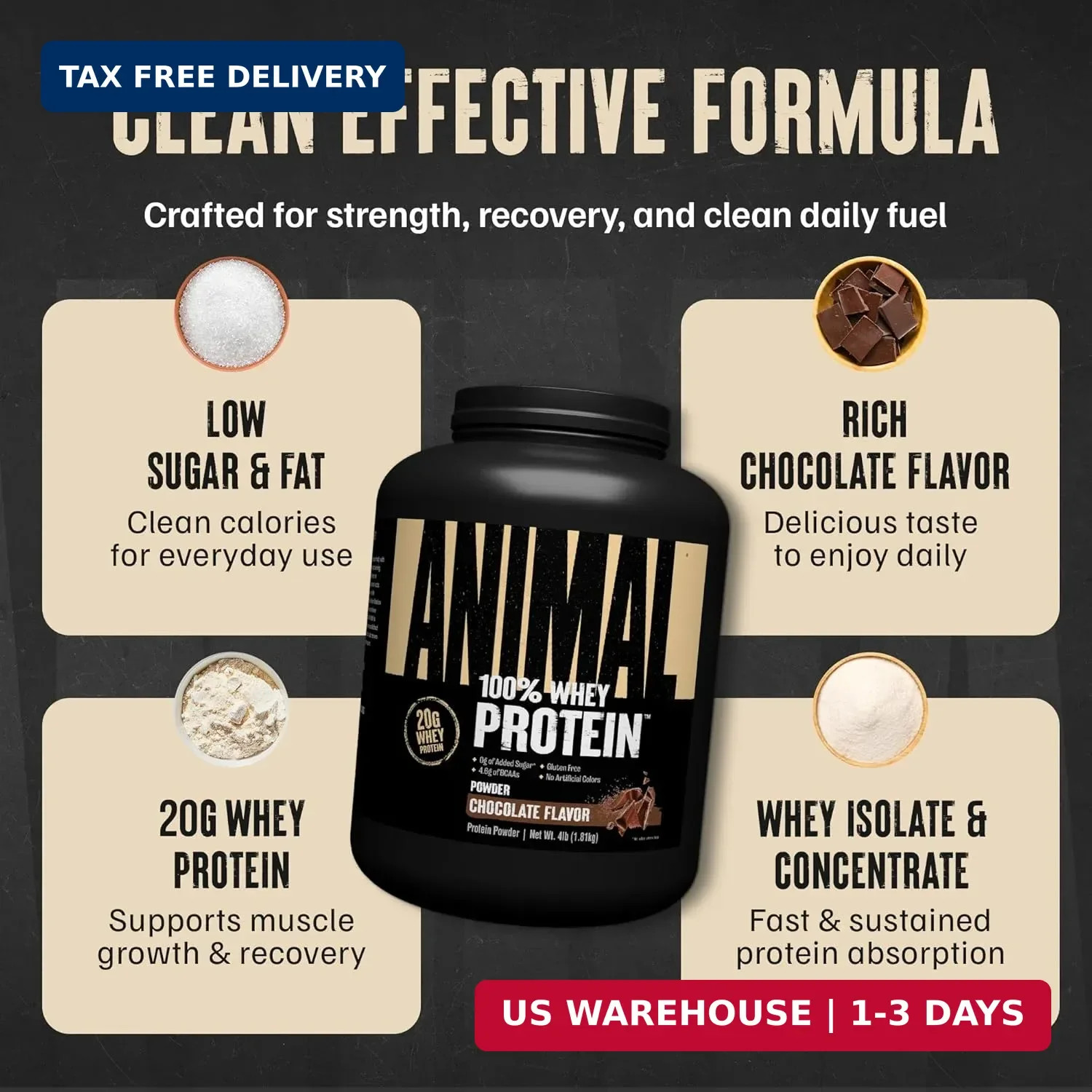 100% Whey Protein Powder – Whey Blend for Pre Workout or Post Workout, Re