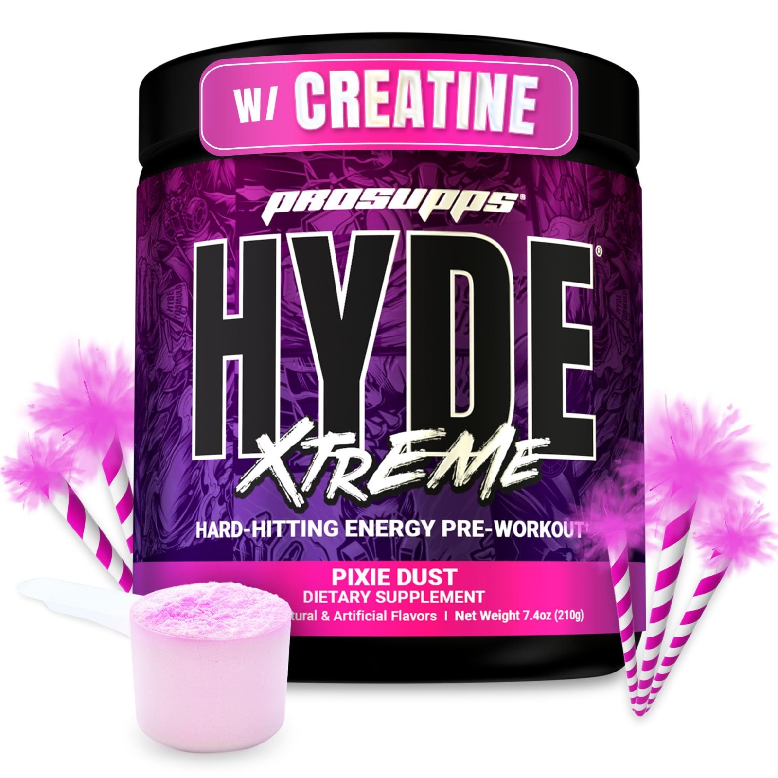 Extreme Energy Pre Workout Powder with Creatine, Beta Alanine & Caffeine – 30 Se