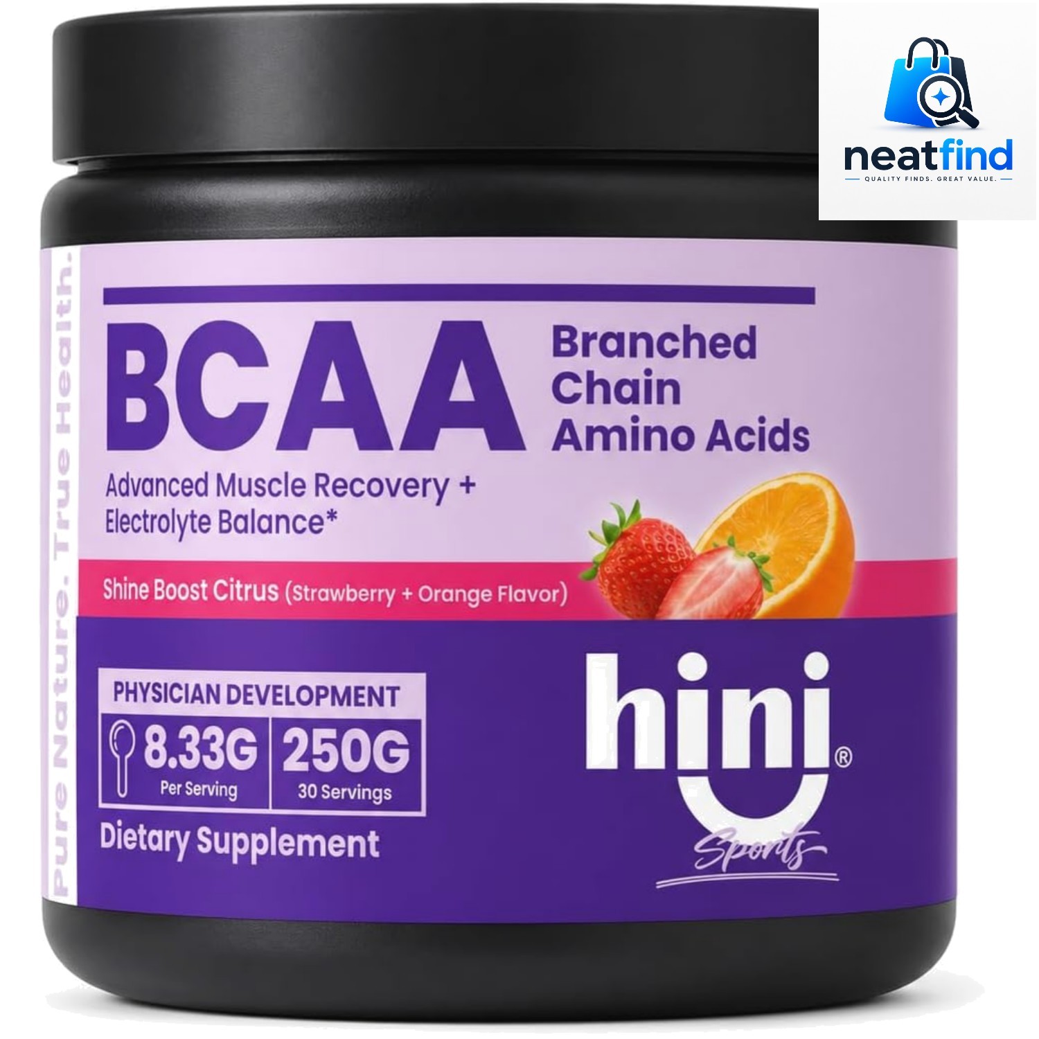 BCAA Powder, 2:1:1 Branched Chain Amino Acids with Electrolytes, 6000mg BCAA …