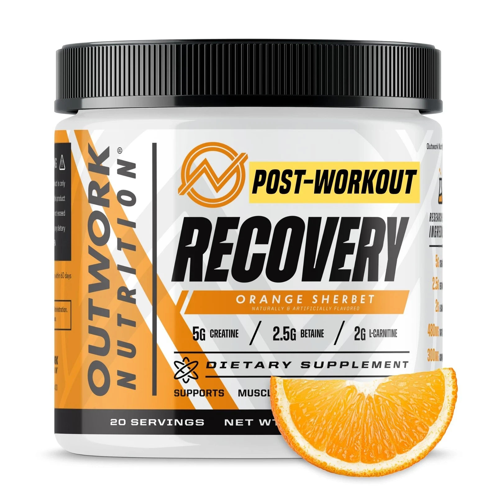 Outwork Nutrition Post Workout Recovery Powder Creatine Monohydrate, KSM66 A…