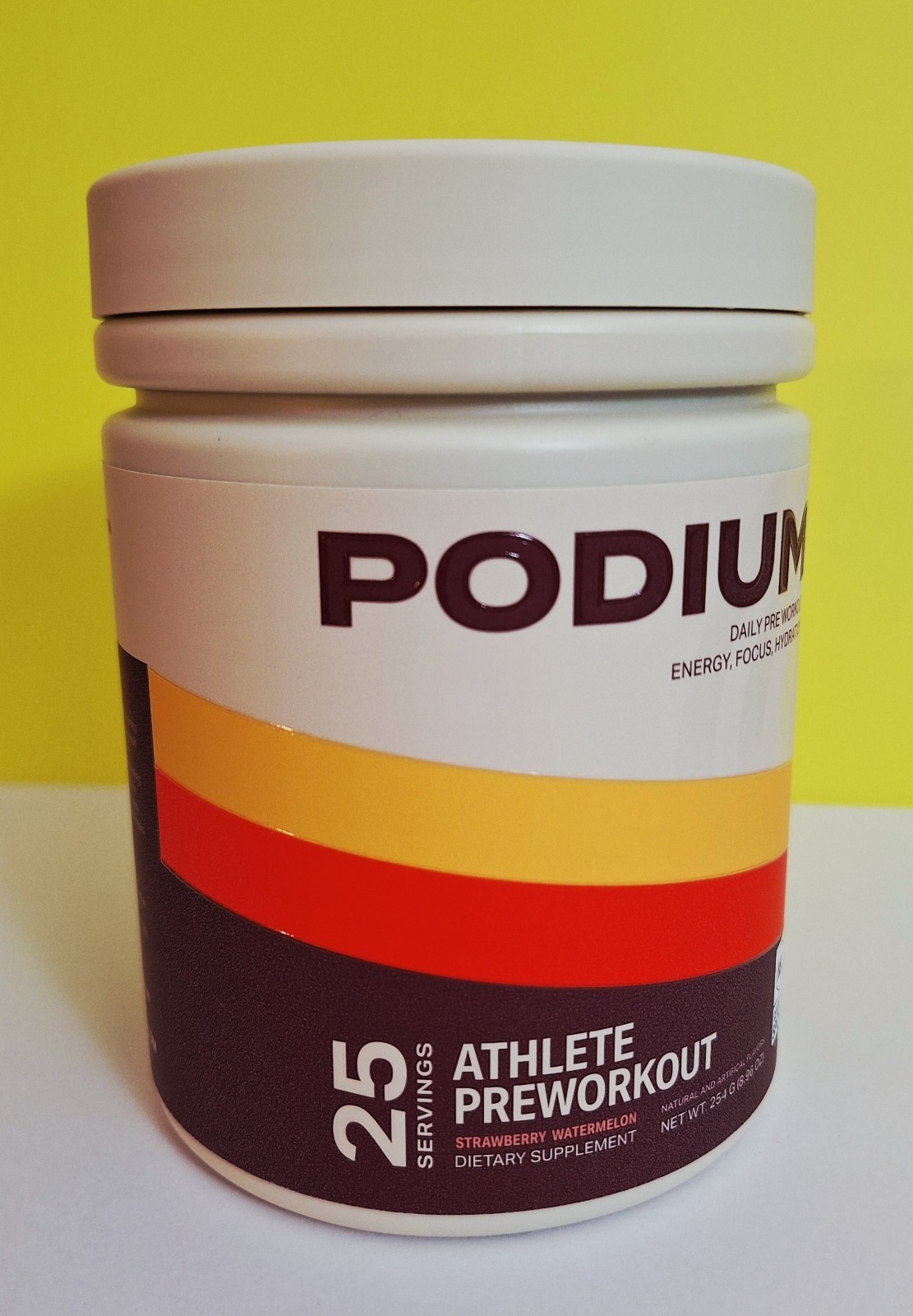 Podium Athlete Pre-Workout🍓🍉 150mg Caffeine, Hydration, 25 Serv, 07/2028✨️