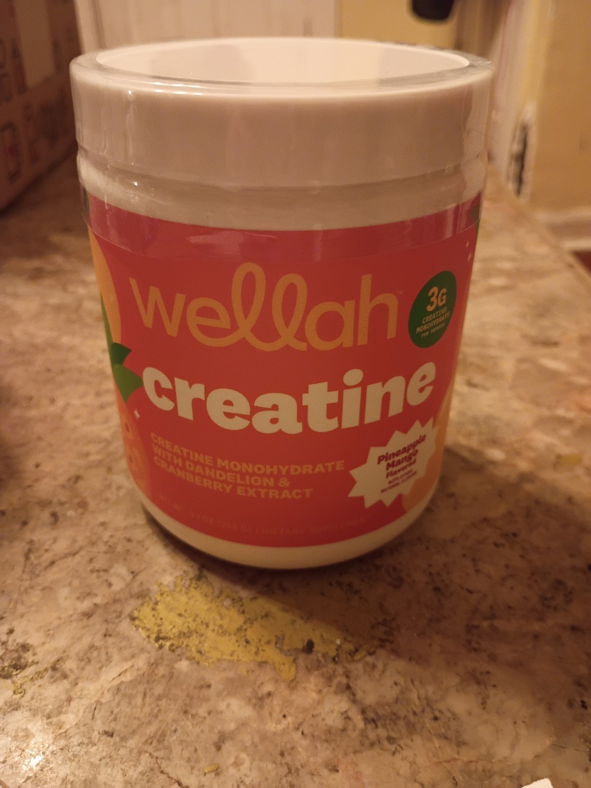 Wellah Creatine Monohydrate For Women 9.1 Oz Pineapple Mango