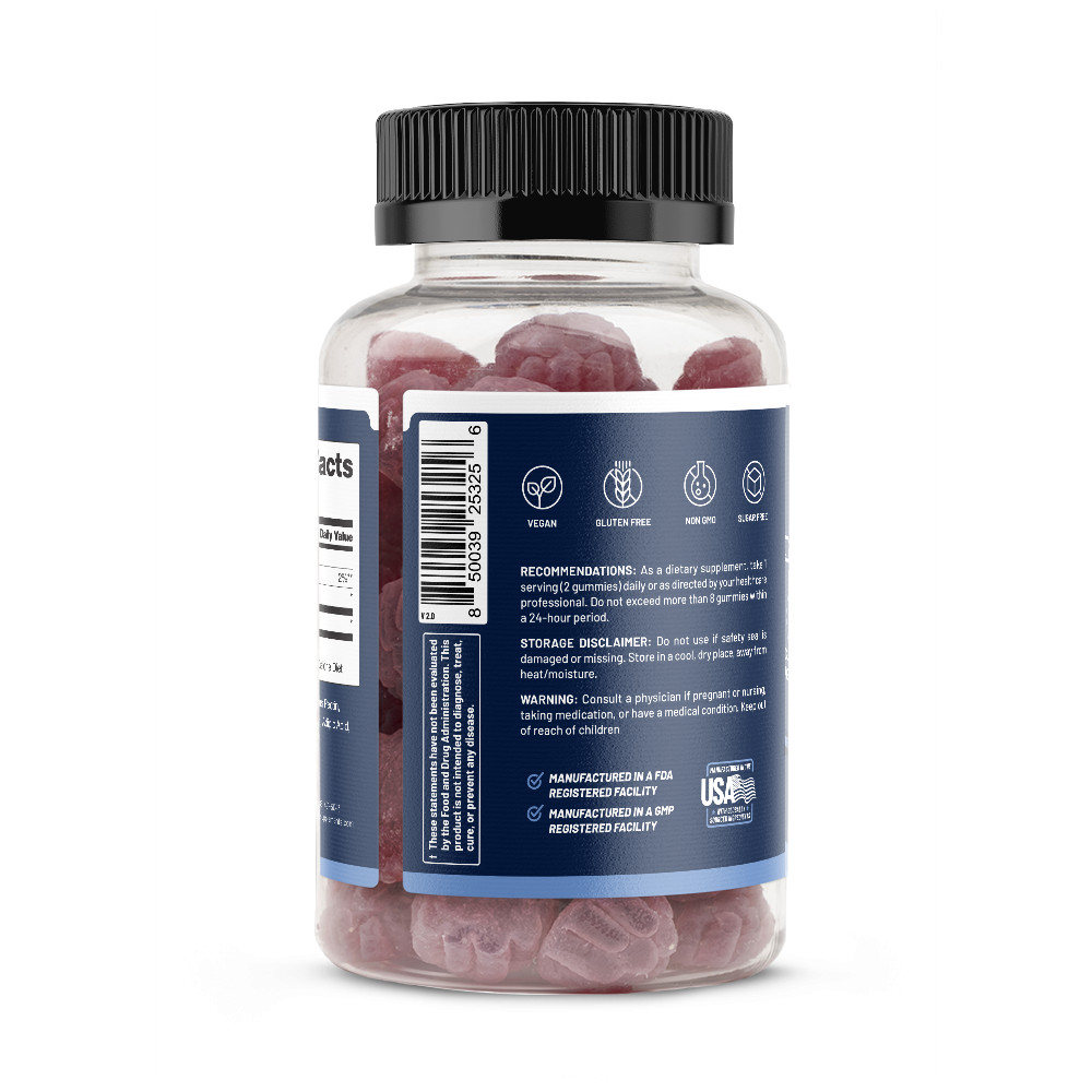 Sugar Free L-Carnitine Chews Natural Energy, Pre Workout and Recovery Gummy 60ct