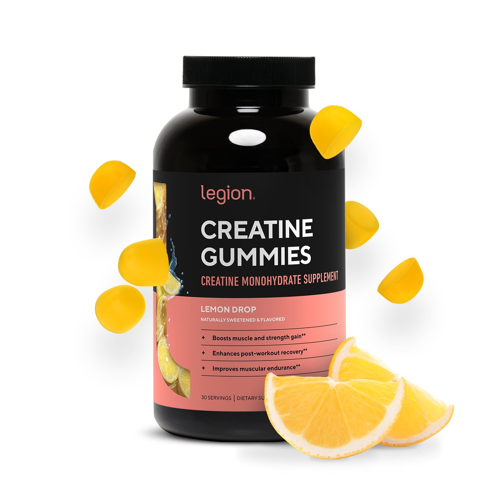 Creatine Monohydrate Gummies – Clean Creatine Gummies for Muscle Gain, Improv…