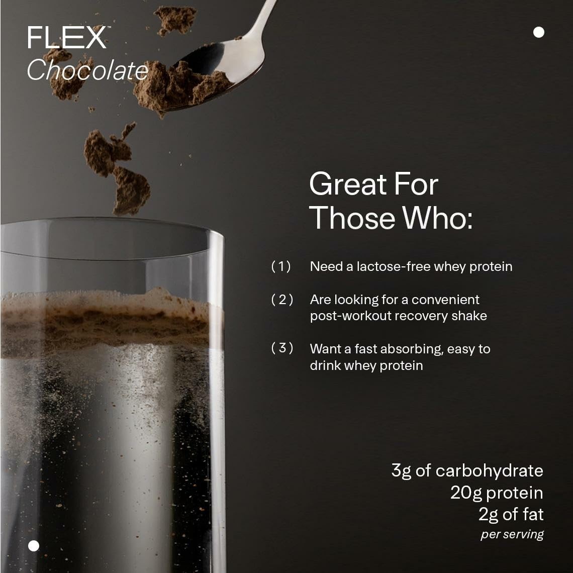 LTH Flex Whey Protein Isolate -Chocolate, 30 Servings Exp 10/25/26