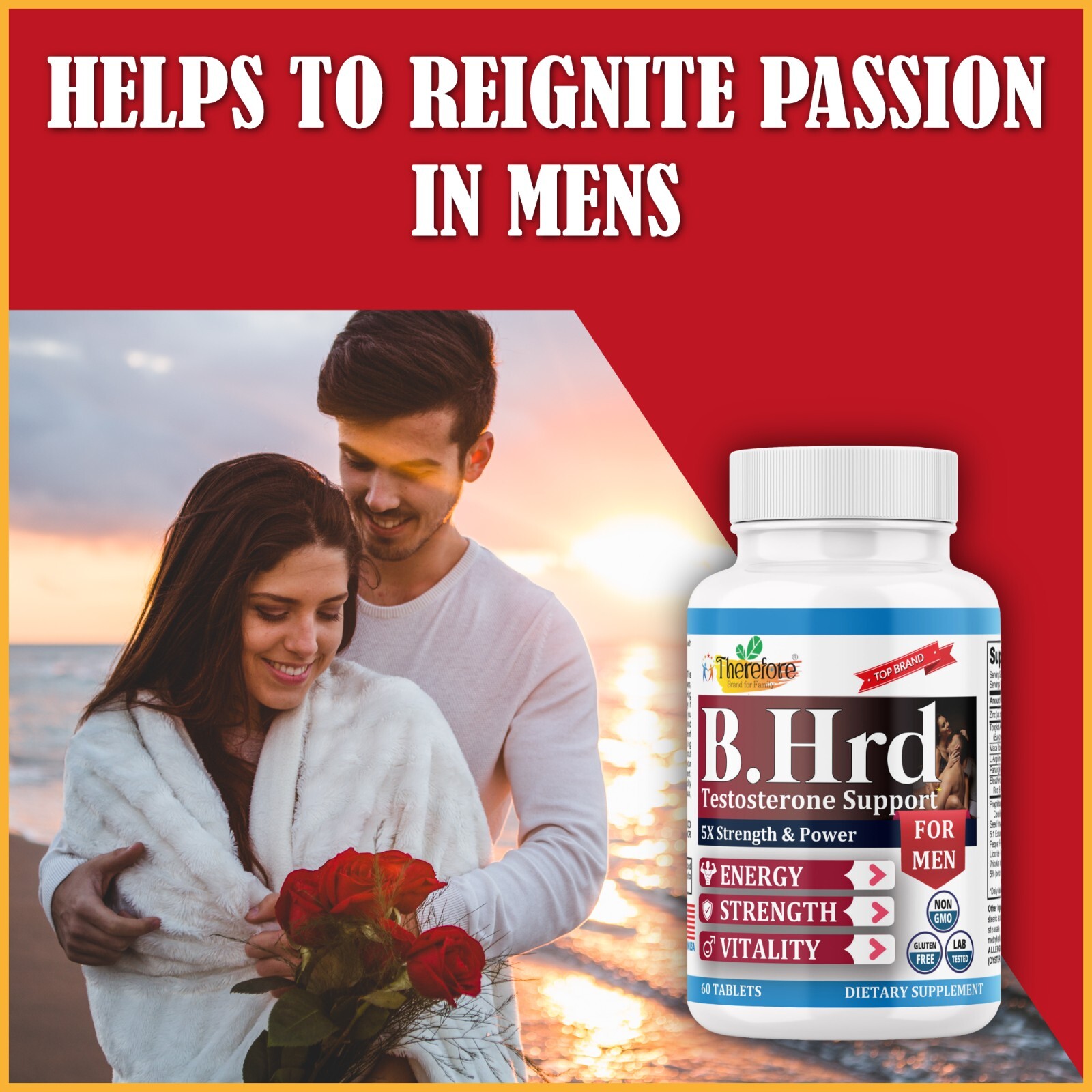 Libido & Stamina Booster Male Enhancement Formula Ultra Strength For Muscle 60
