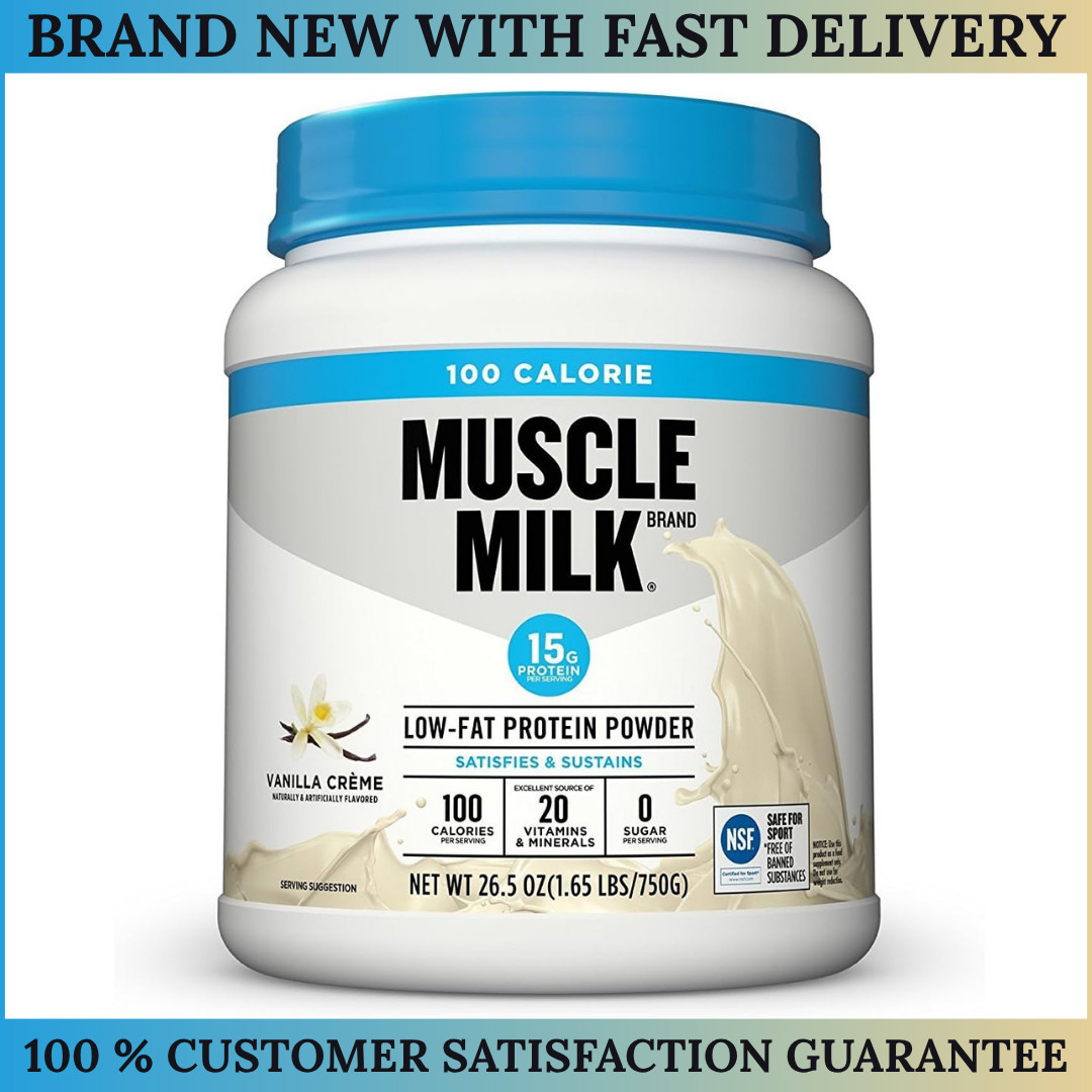 Muscle Milk ZERO Protein Powder Vanilla 15g Protein 1.65 lb 25 Servings