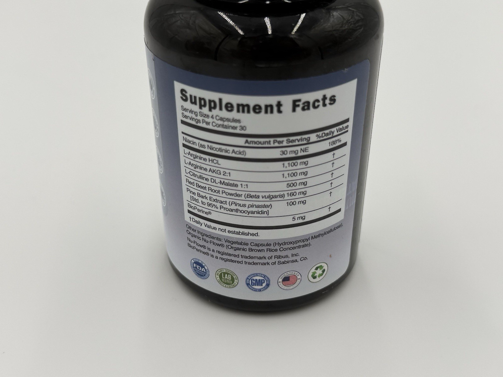 Evolve Nitric Oxide Booster 120 Ct, Stamina, Blood Flow & Muscle Growth 12/26