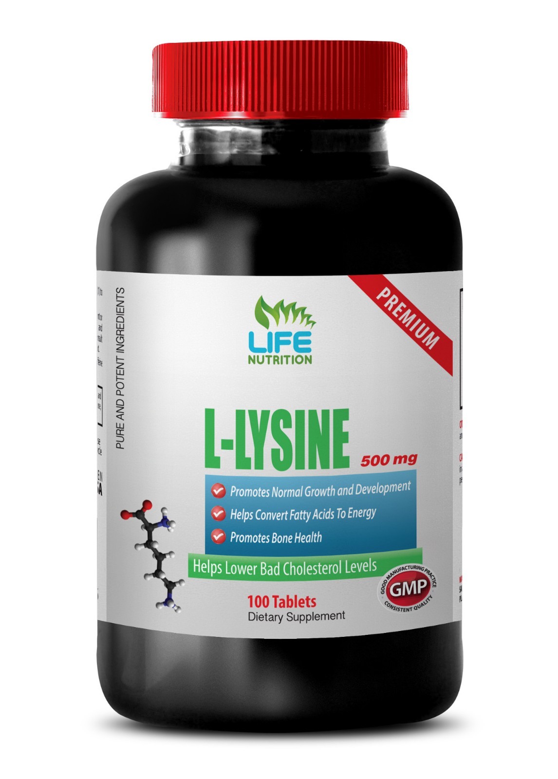 energy boost and focus supplement – L-LYSINE 500MG 1B – l-lysine caplets