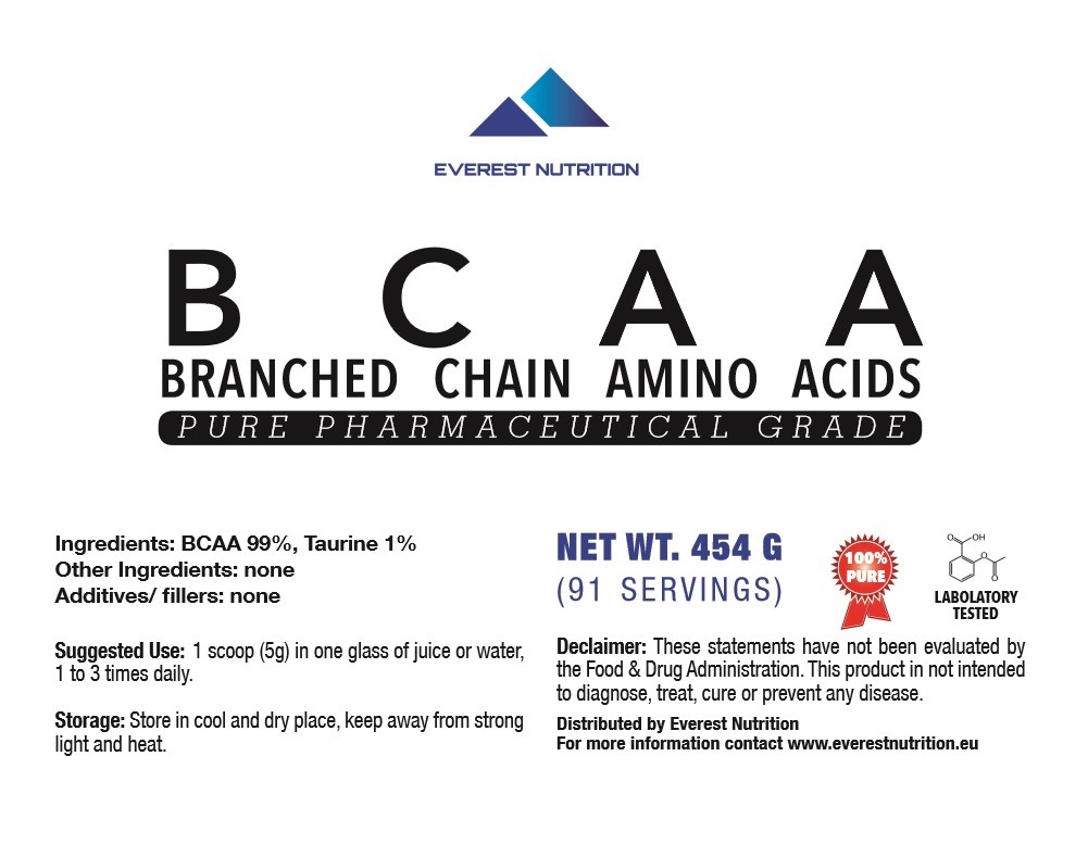 BCAA 2:1:1 Powder – Branched Chain Amino Acids for Muscle, Strength & Recovery