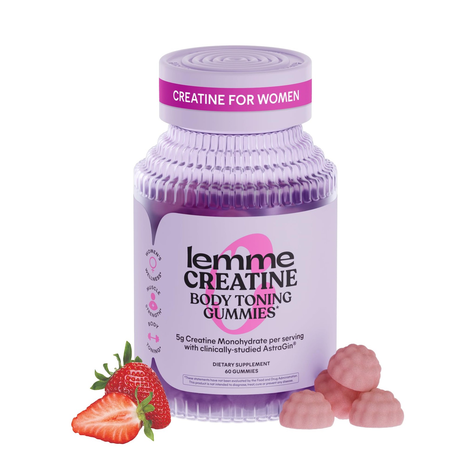 Creatine Monohydrate Gummies for Women and Men, 5g Dose to Support Lean Muscl…