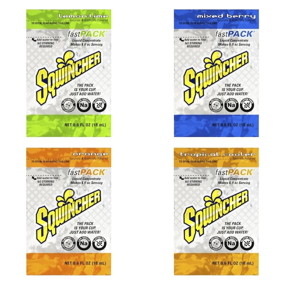 Liquid Electrolyte Concentrate, Daily Performance Mix, 4-Flavor Variety Pack