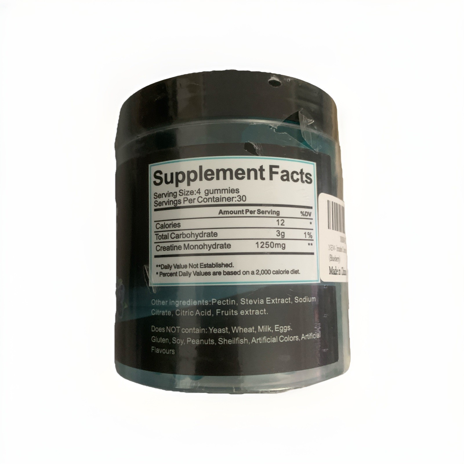 Irotahe Creatine Monohydrate Gummies 125mg 120 Count Pack of 1 Exp 9/27