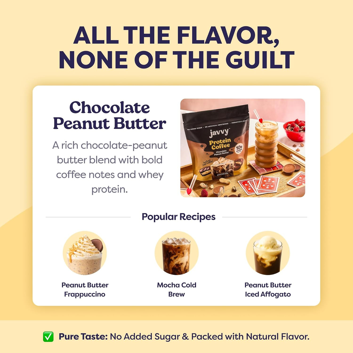 Chocolate Peanut Butter Protein Iced Coffee – Premium Whey Protein & Instant Ice