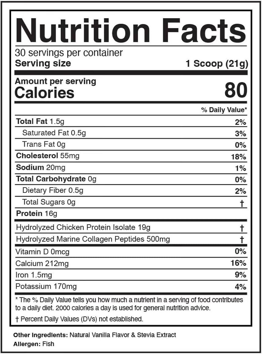 Divine Health Dr. Colbert Keto Zone Vanilla Collagen Powder® (30 Servings)