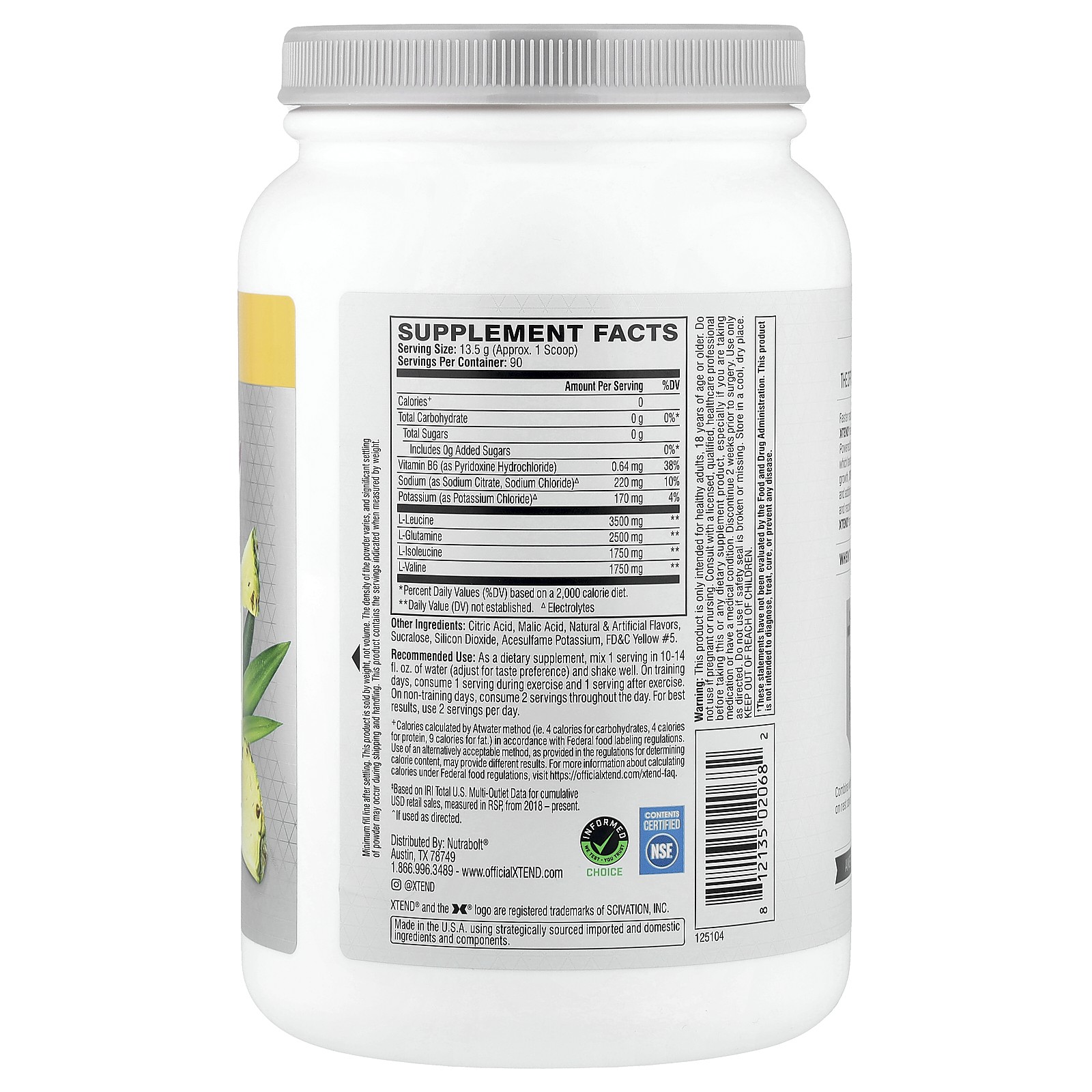 7G BCAA, Tropic Thunder, 2.68 lb (1.22 kg)
