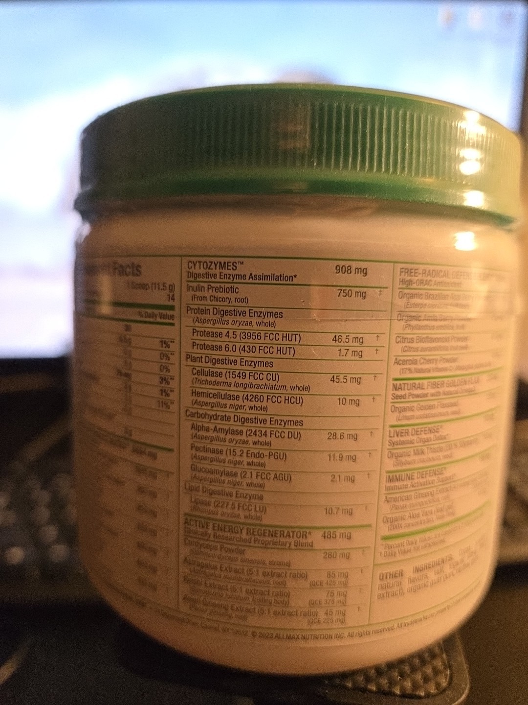 ALLMAX Nutrition – Cytogreens Super Greens Powder, Infused with Spirulina, Spina
