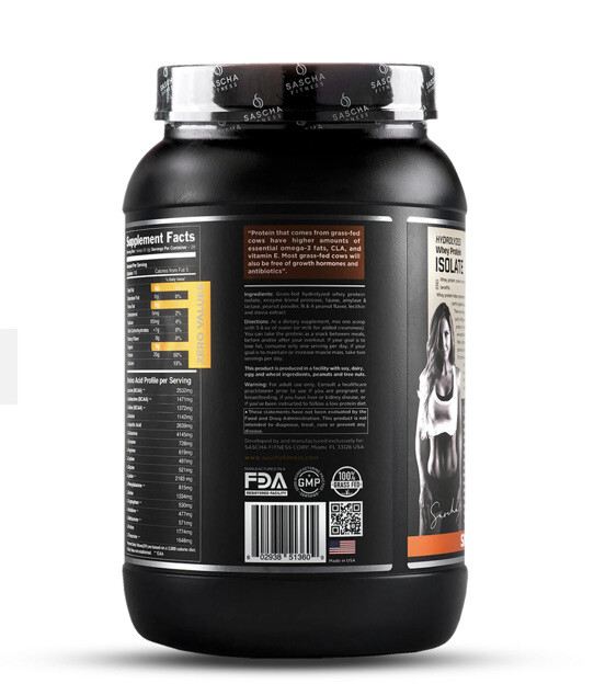 HYDROLYZED WHEY PROTEIN ISOLATE PEANUT BUTTER by Sascha Fitness