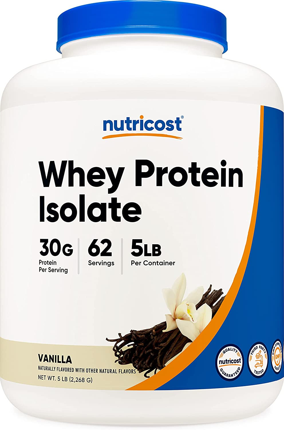 Nutricost Whey Protein Isolate, 30 Grams of Protein Per Serving, Non-GMO