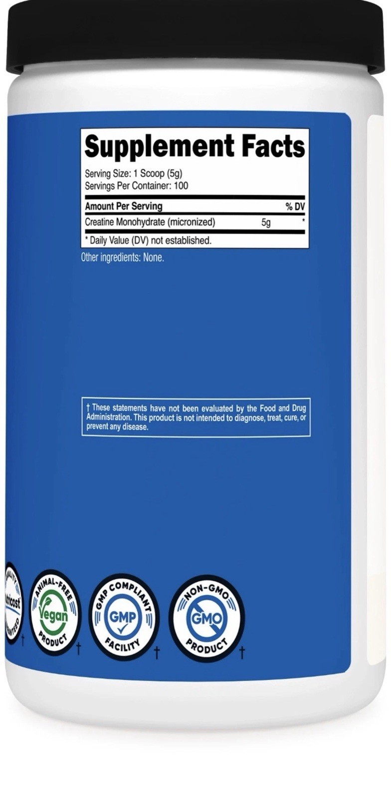 Nutricost Pure Creatine Monohydrate 500 Gram Powder Expiration Date 11/2027