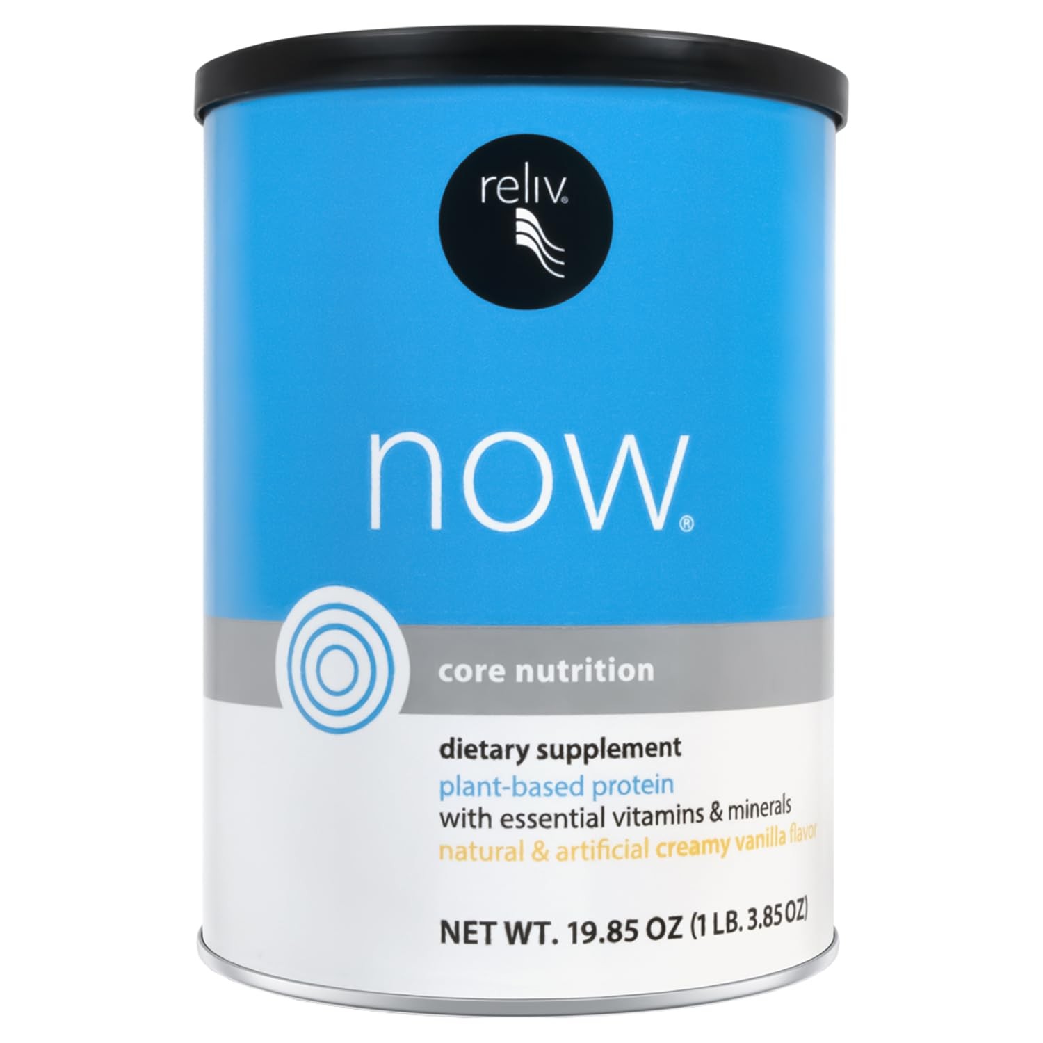 RELIV Now with Soy, Creamy Vanilla – Plant-Based 19.85 Ounce (Pack of 1)