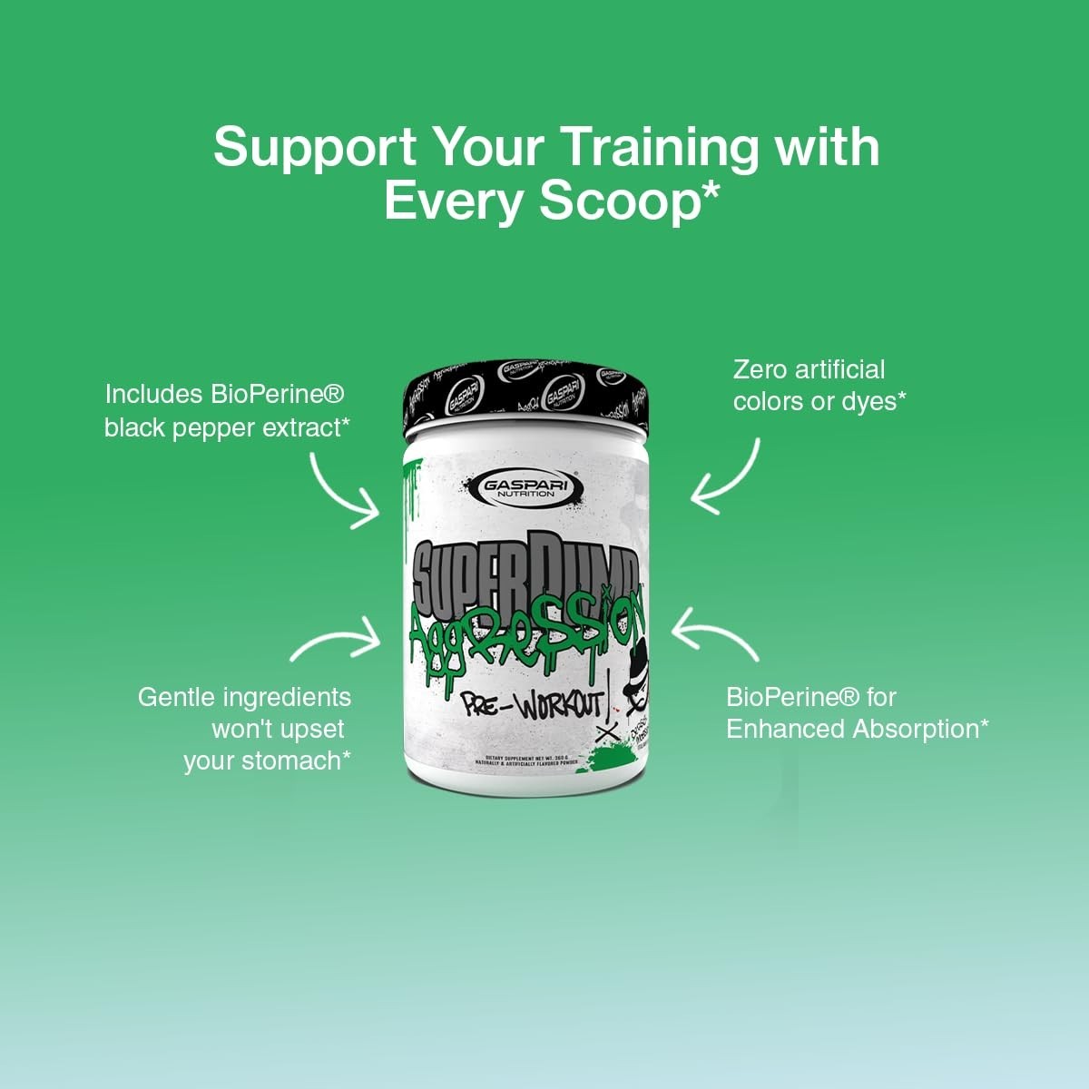 Pre-Workout Supplement for Energy, Focus & Endurance – Creatine & Caffeine, 40 S