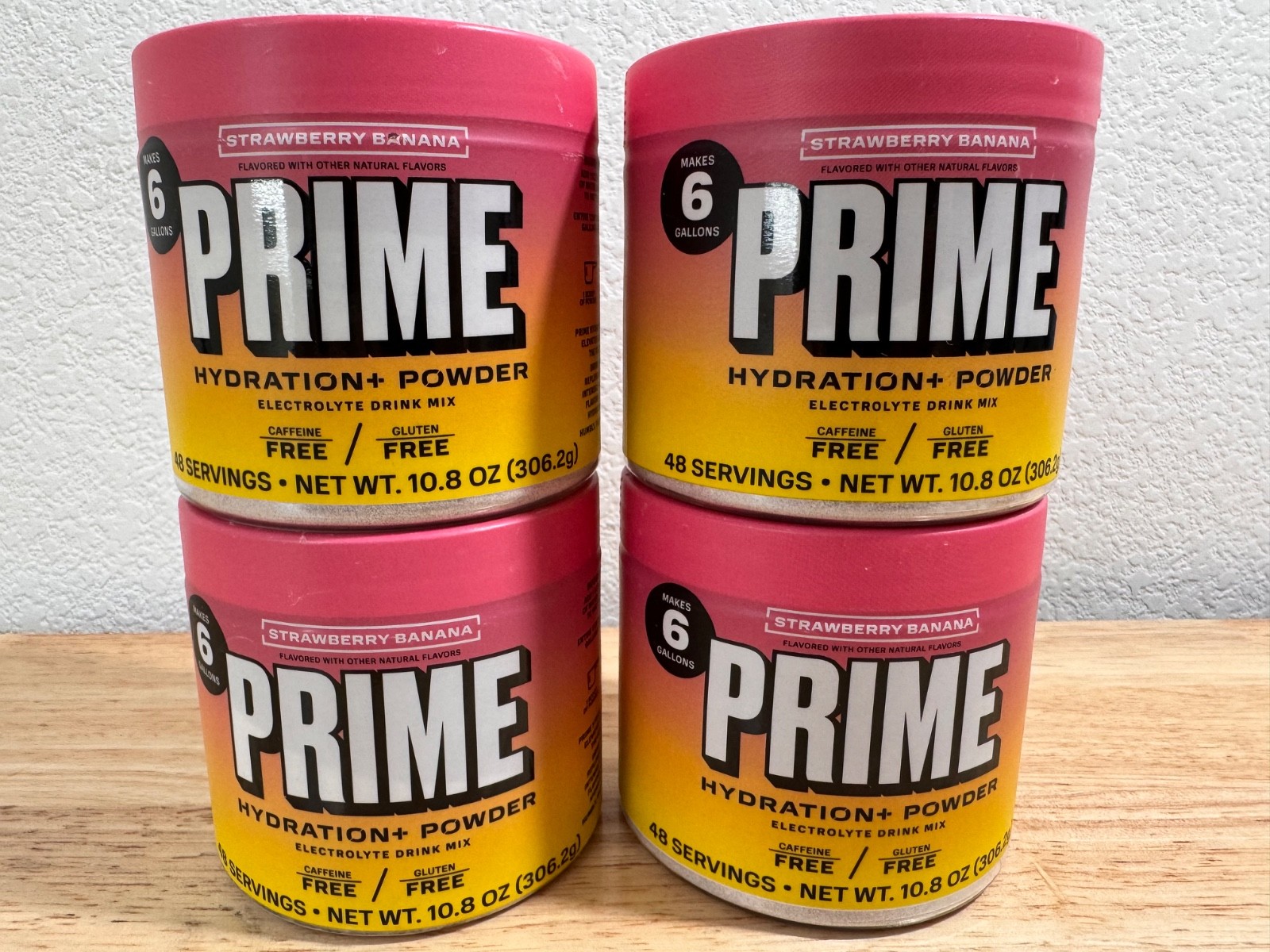 PRIME Hydration Powder Mix Strawberry Banana Lot Of 4 Exp 02/28