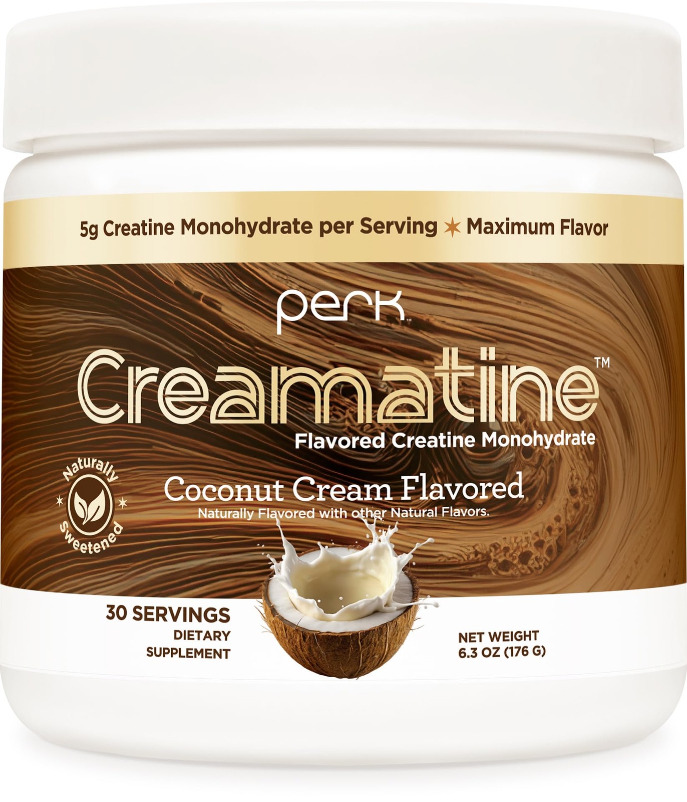 Creamatine (Coconut Cream) 30 Servings – Flavored Creatine Monohydrate, 5g of…