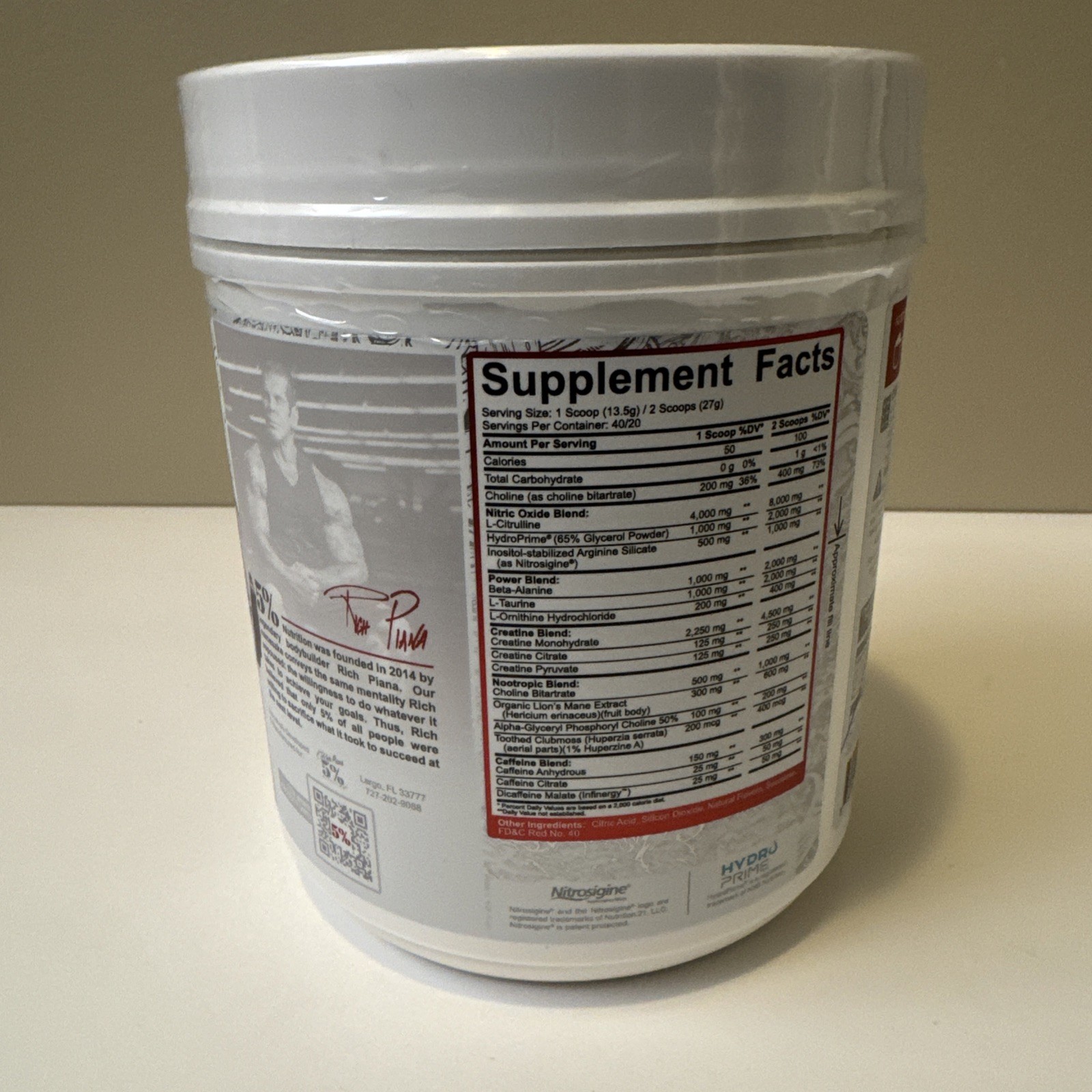 Rich Piana Reloaded High Stim Pre-Workout | Ultra Energy, Focus, Pumps, Power &
