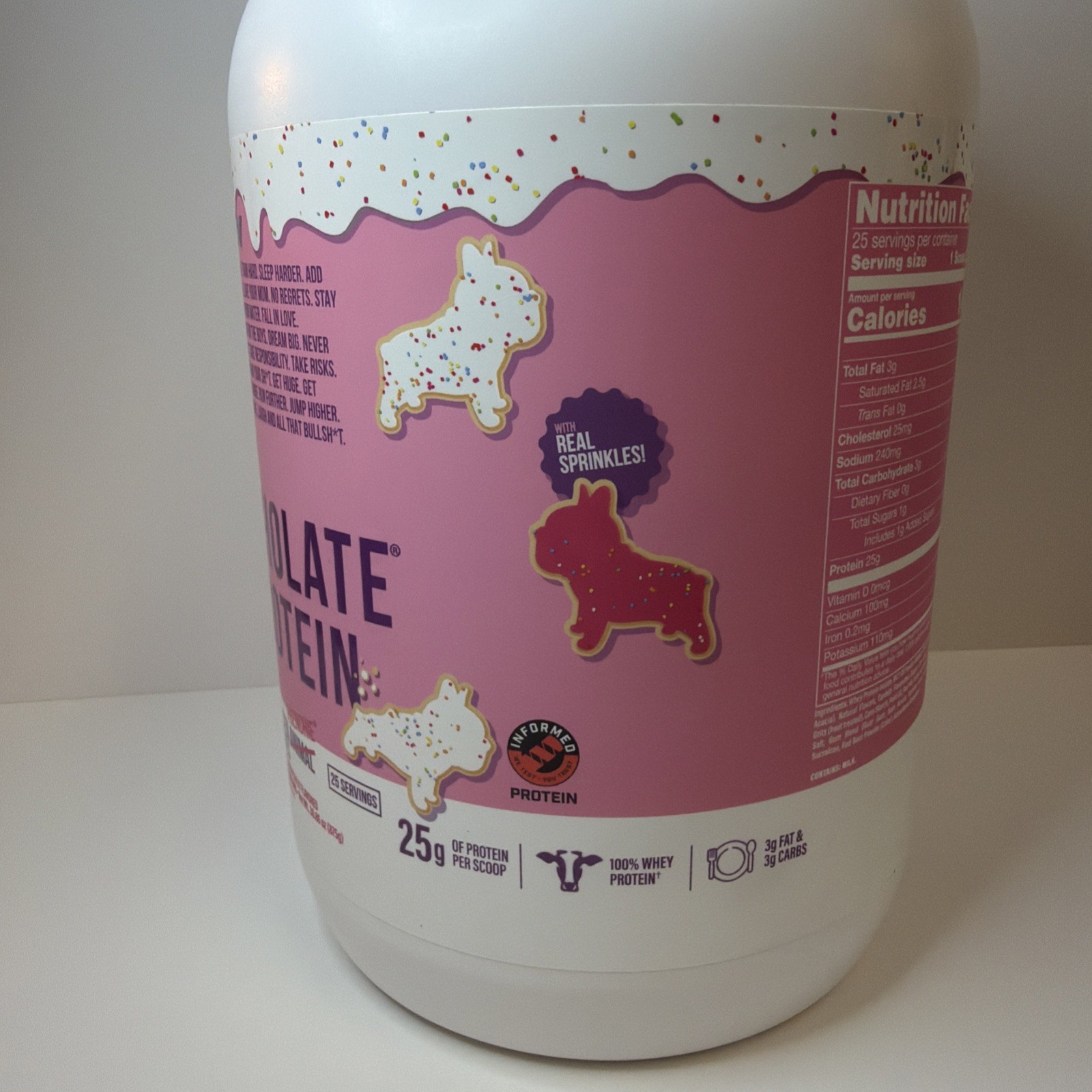 Raw Nutrition BUM Itholate Protein – Frosted Frenchie Cookie – New – 25 Servings