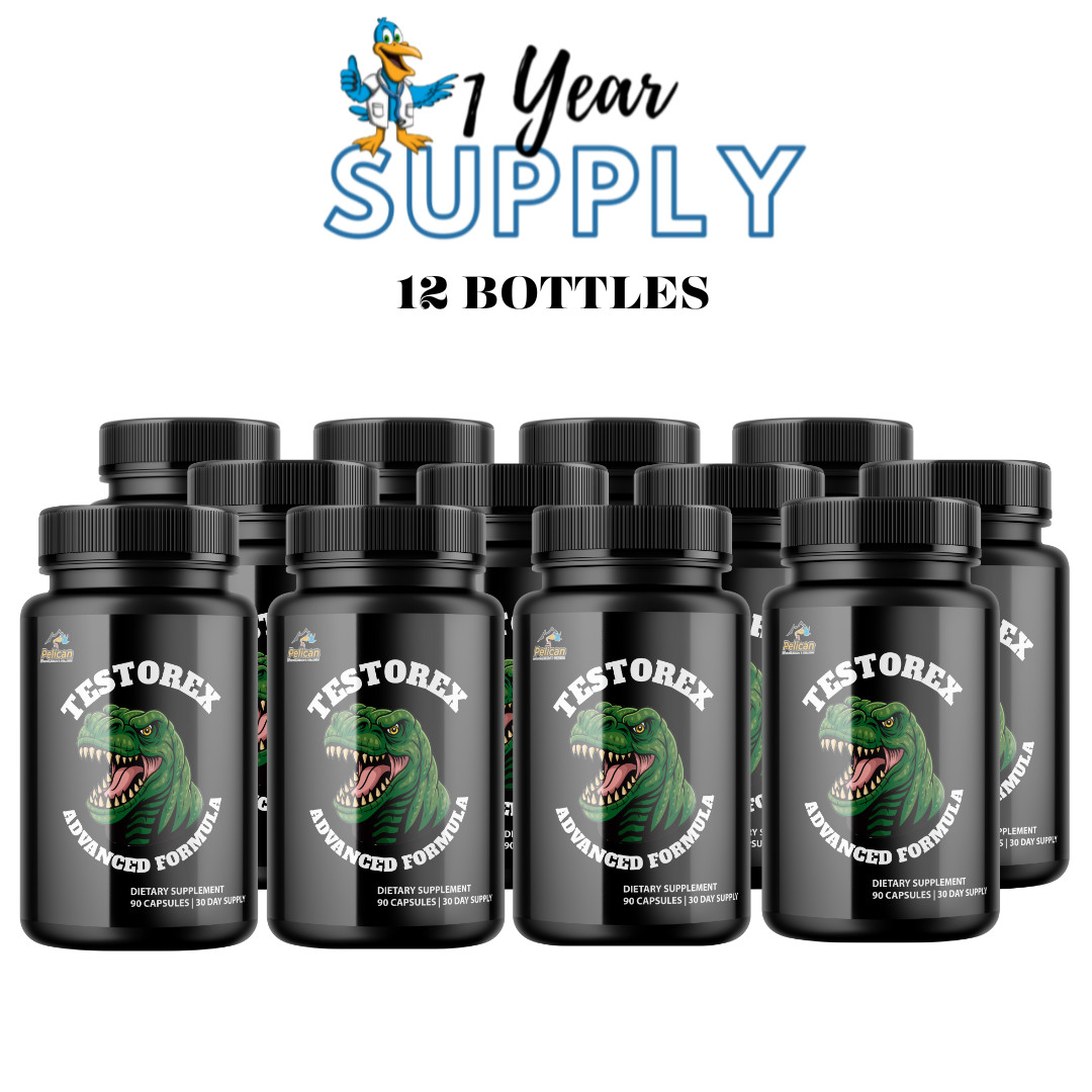Testorex- Bodybuilding & Men’s Health Support- 12 Bottles- 1080 Capsules