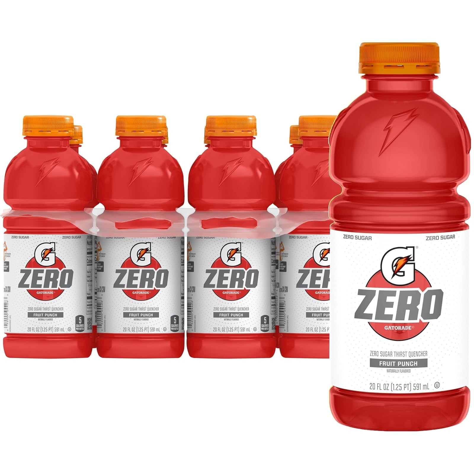 Gatorade Zero Sugar Glacier Cherry Sports Drink 20 Fl Oz 8 Pack