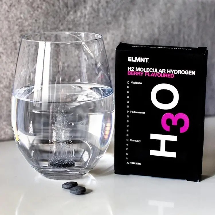 New ELMNT H2 Molecular Hydrogen Berry 30 Tablets H3O