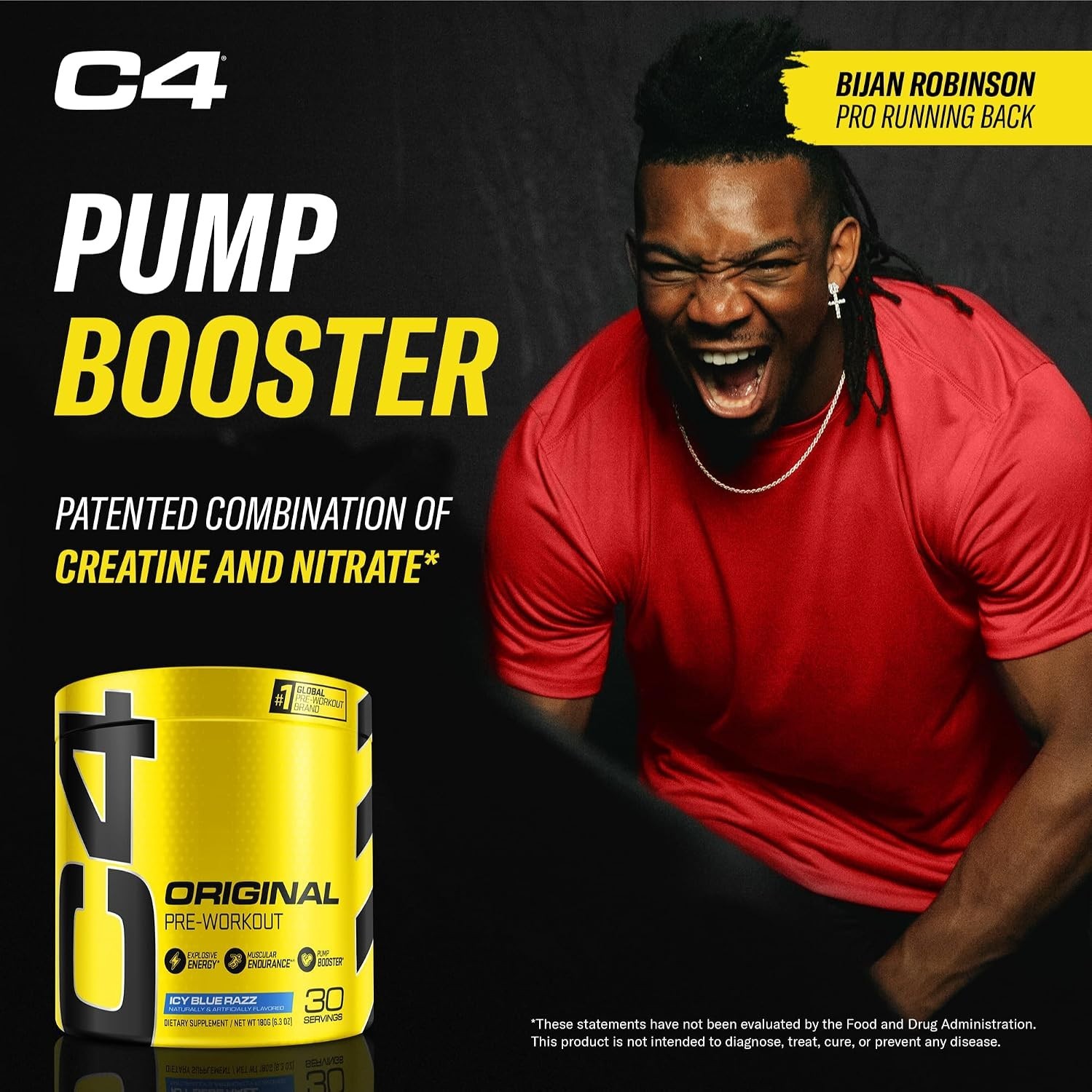 Energy-Boosting Pre-Workout Powder with 150mg Caffeine