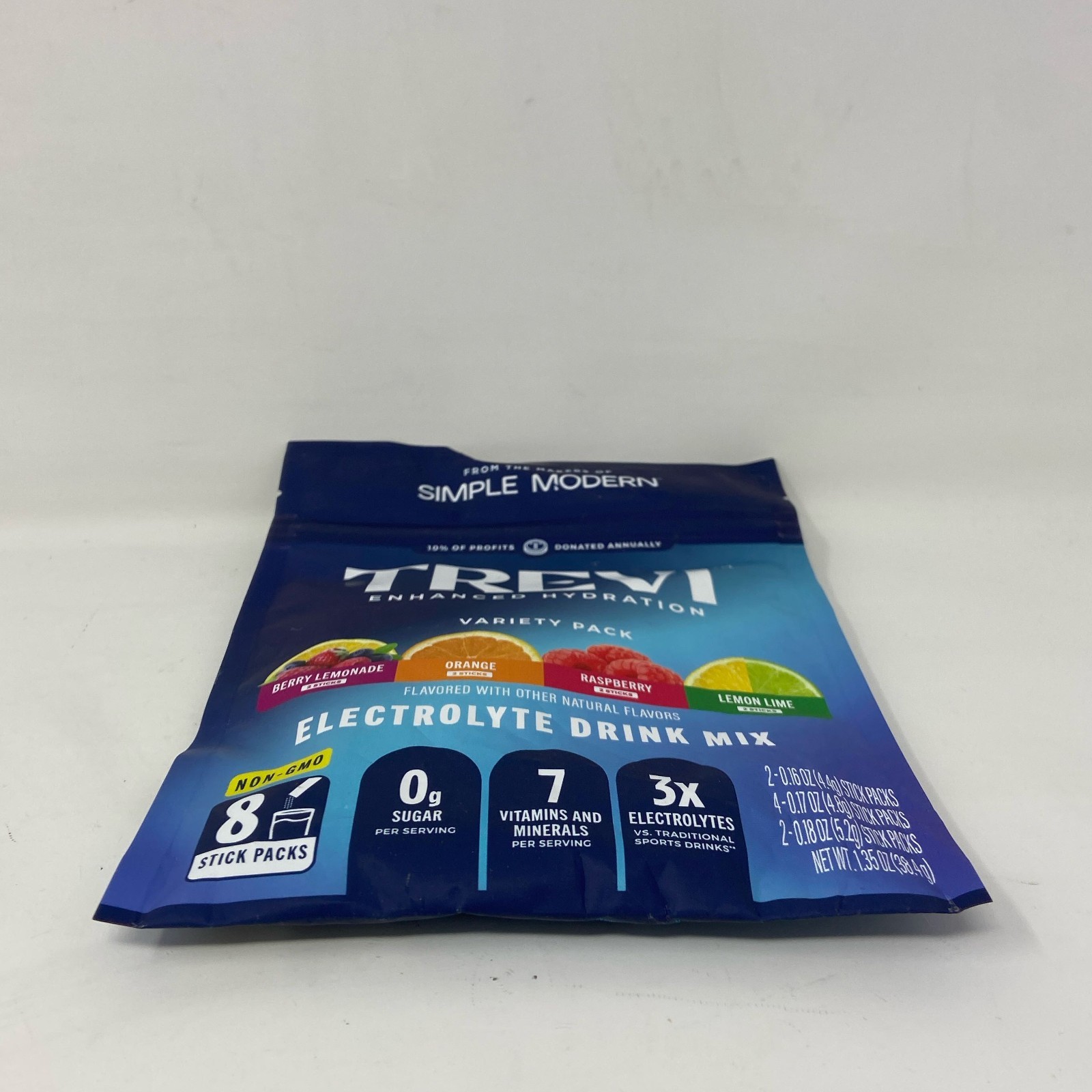 Trevi Enhanced Hydration Electrolyte Drink Mix Variety, 8 Sticks