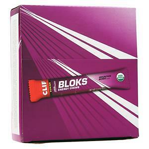 Clif Bar Bloks Energy Chews Mountain Berry 18 pckts