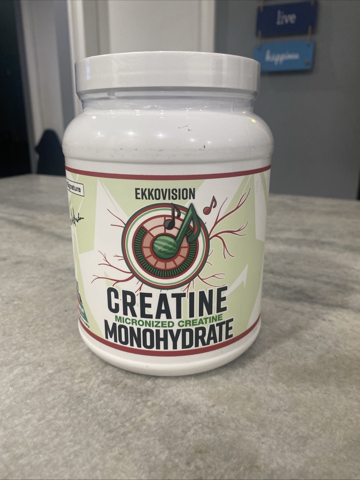 Ekkovision Creatine Monohydrate Powder Micronized Sour Watermelon 100 servings