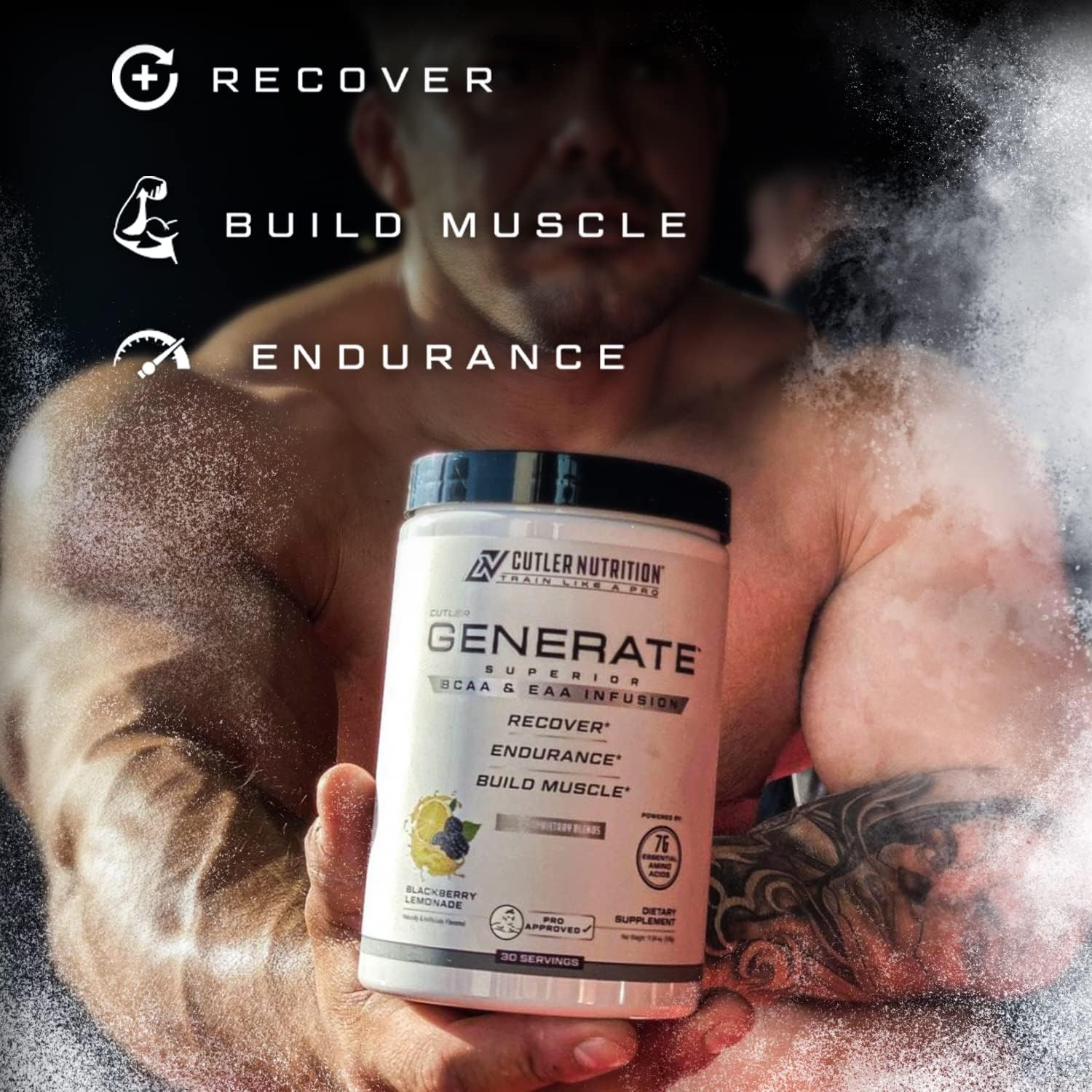 Generate EAA and BCAA Powder: Best Branched Chain Amino Acids Supplement with Es