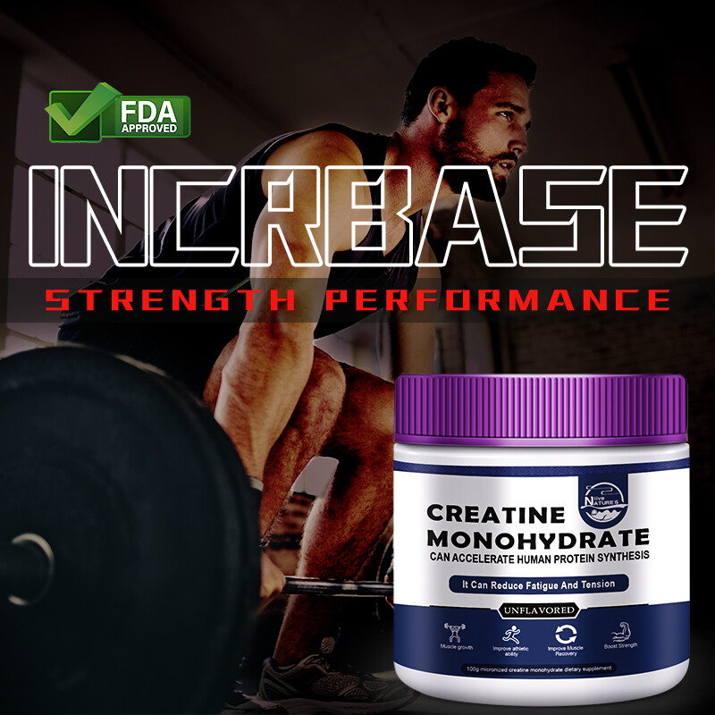 Creatine Monohydrate Powder Muscle gain (Micronized) 5g per serv 100g Unflavored