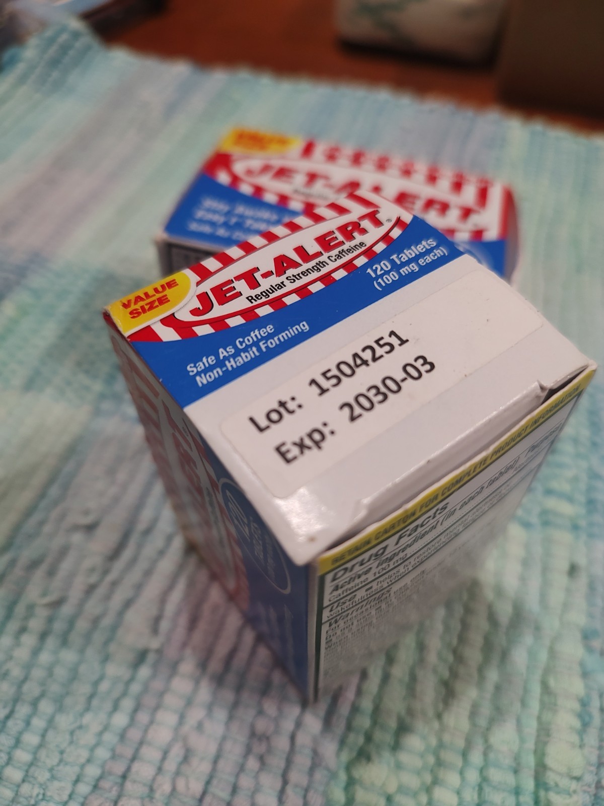 Jet Alert 100MG Each Caffeine Tablet 120 Count Each 2x (240 Total)