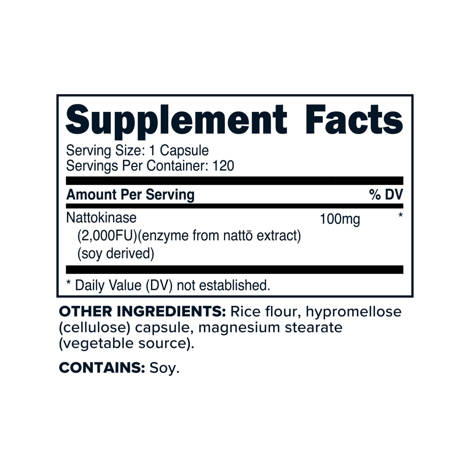 Primaforce Nattokinase (100mg) 2000 FU Per Serving, 120 Capsules